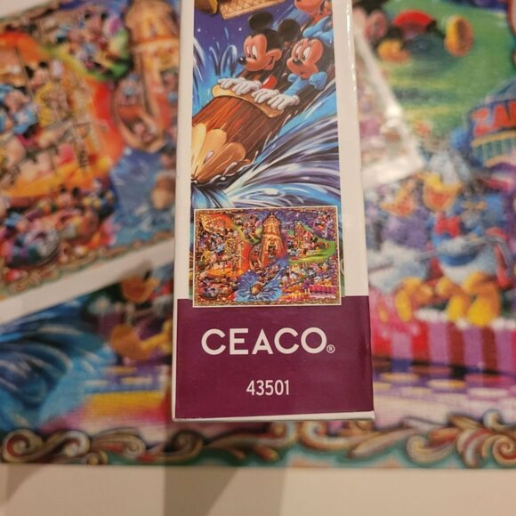 Disney 2000 Piece Puzzle 38 x 26 Mickey Minnie Mouse Donald Duck Goofy 43501 - Picture 13 of 16